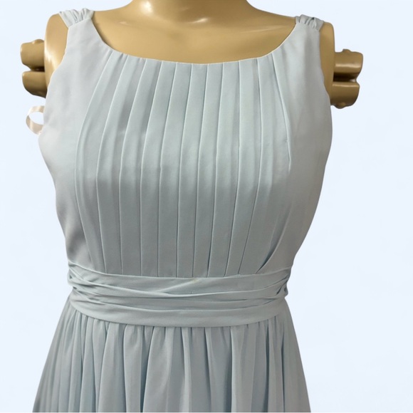 Azazie Sky Blue and Cream Fabric - Picture 2 of 16